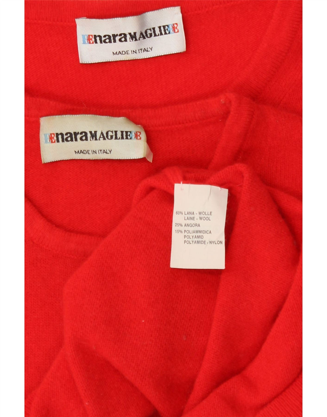 Set 2 piese pentru femei Enara Maglie UK 14 Lână roșie medie