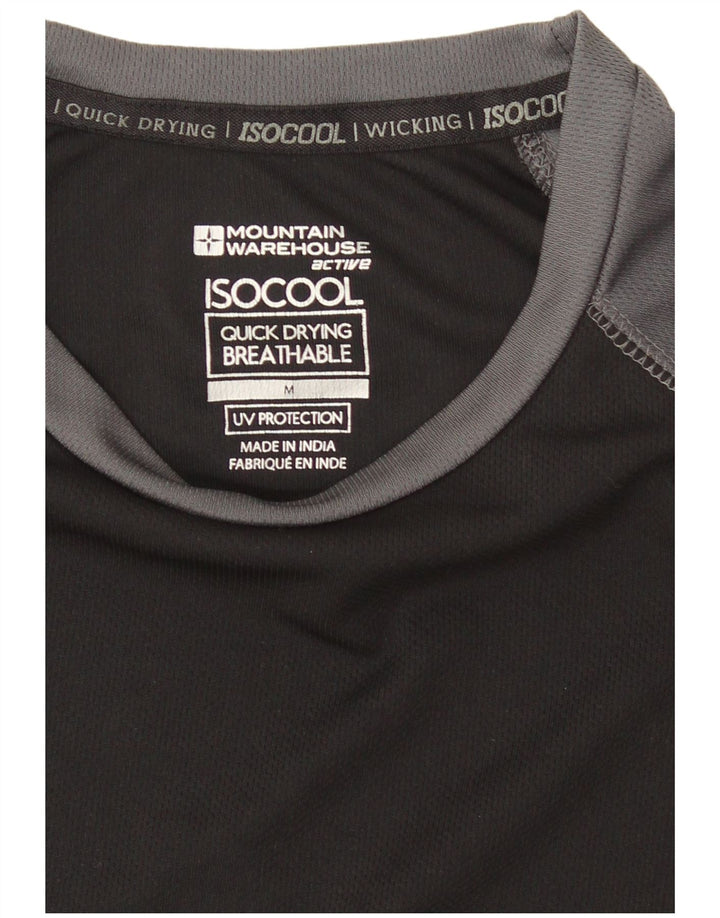 Tricou pentru bărbați Mountain Warehouse Top Mediu Negru Colorblock