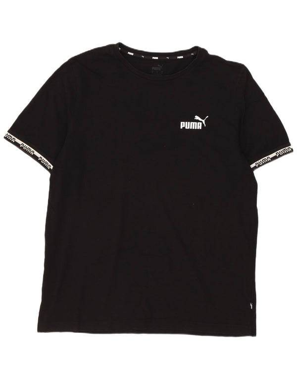 Tricou grafic Puma pentru bărbați Top Large Negru