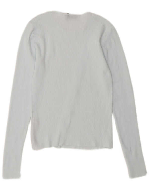 Top cardigan pentru femei Zara UK 10 Small Blue Nylon