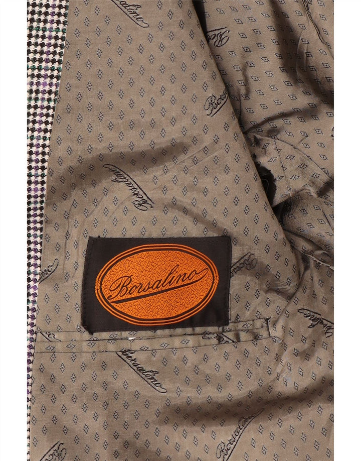 Sacou pentru bărbați Borsalino, cu 2 nasturi, UK 38 Medium, multicolor, cu pete