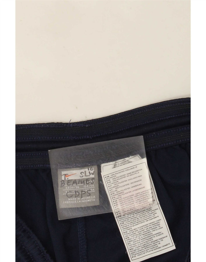 Pantaloni scurți sport Nike pentru bărbați, mari, albastru, poliester cu dungi