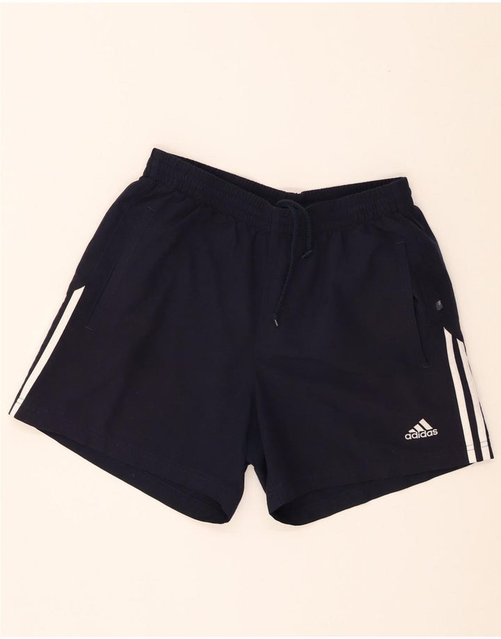 Pantaloni scurți sport Adidas pentru bărbați, poliester mediu negru