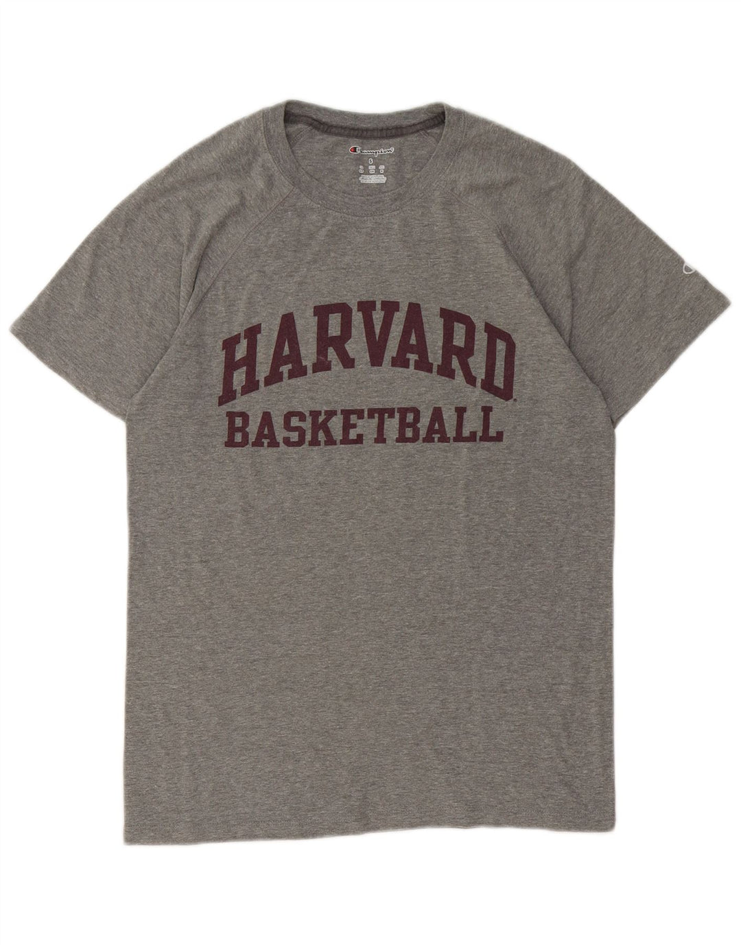 Tricou grafic Harvard pentru bărbați CHAMPION Top Mediu Gri Pete