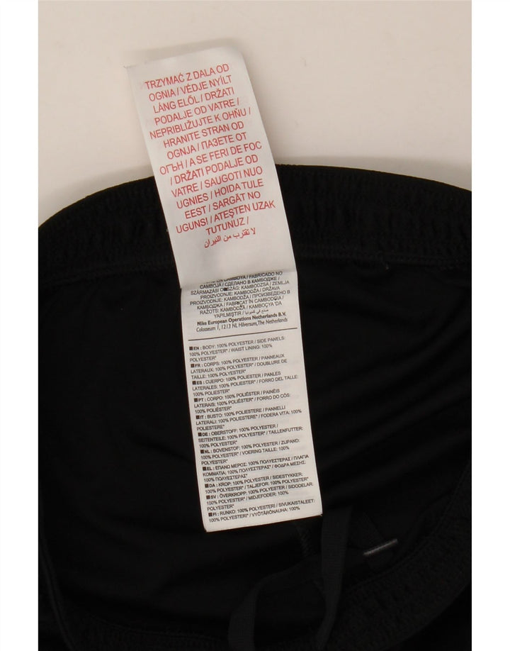 Pantaloni scurți sport Nike Dri Fit pentru băieți 10-11 ani Poliester negru mediu