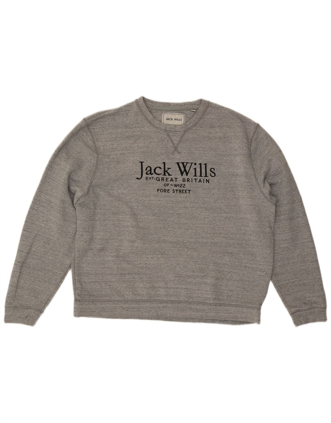 JACK & JONES Pulover grafic pentru bărbați, 2XL, bumbac cu pete gri