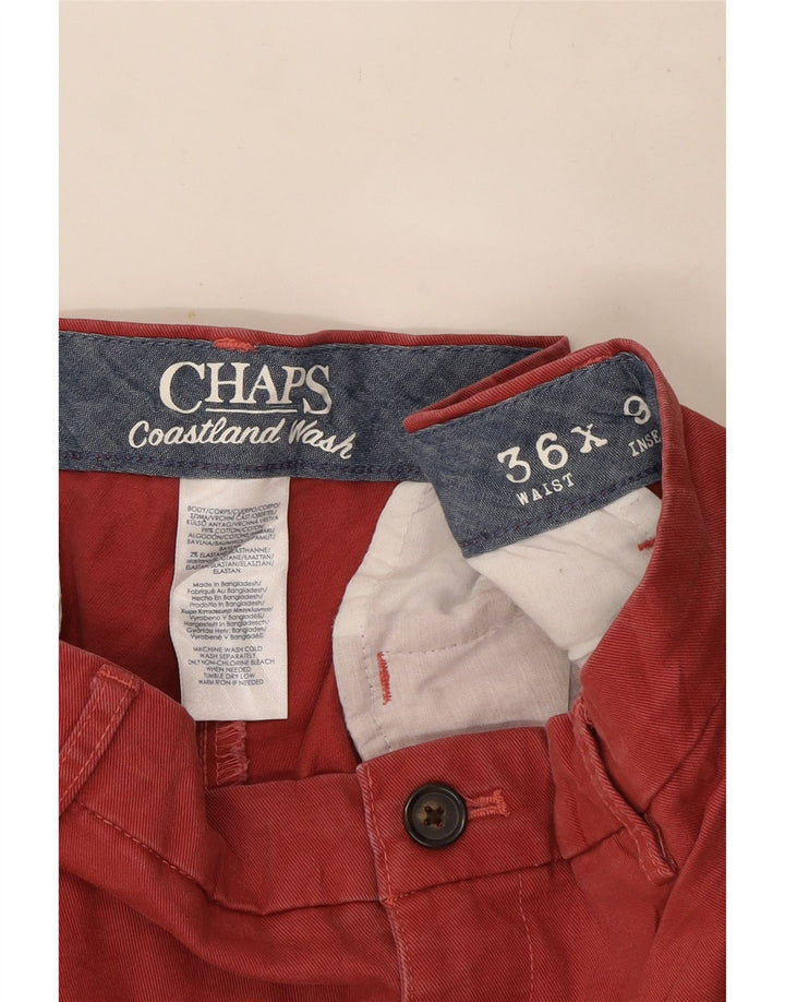 Pantaloni scurți chino pentru bărbați Chaps W36, bumbac roșu mare