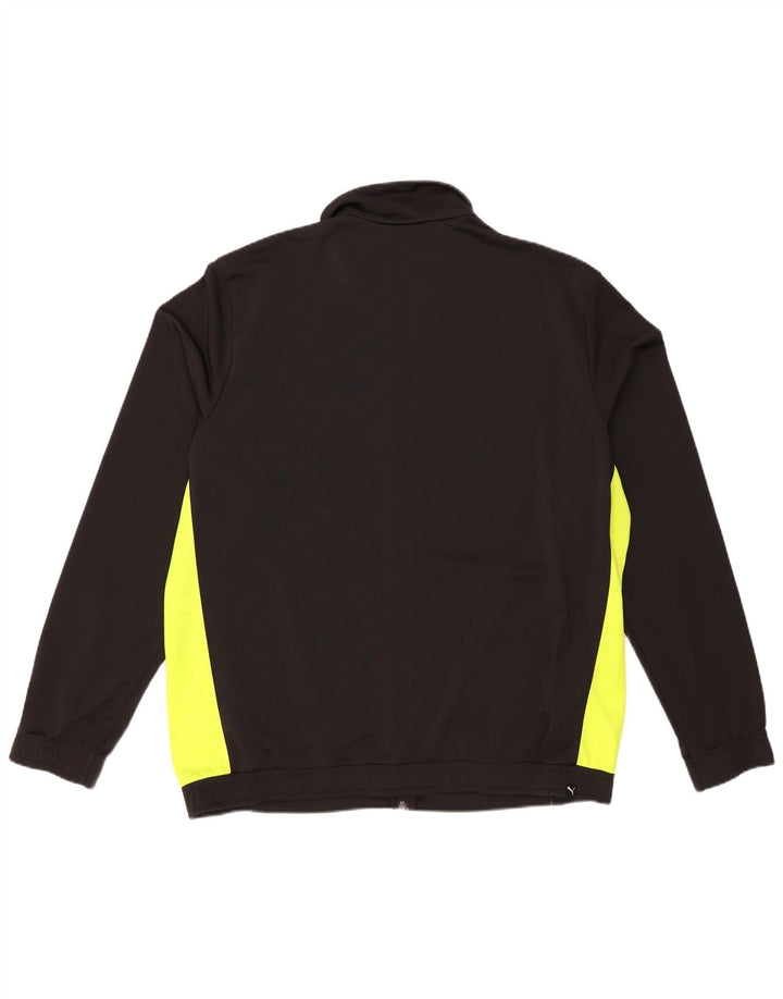 Jachetă de top pentru trening cu grafică Puma pentru bărbați XL, poliester color bloc negru
