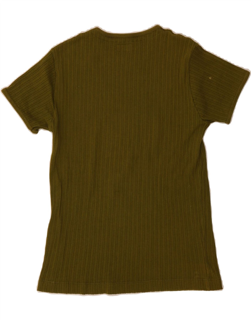 KENZO Mens T-Shirt Top XS Khaki Cotton Vintage Kenzo and Second-Hand Kenzo from Messina Hembry 