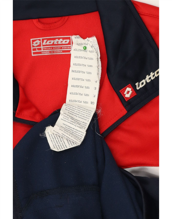 Jachetă de trening pentru bărbați LOTTO, mare, albastru, poliester color bloc