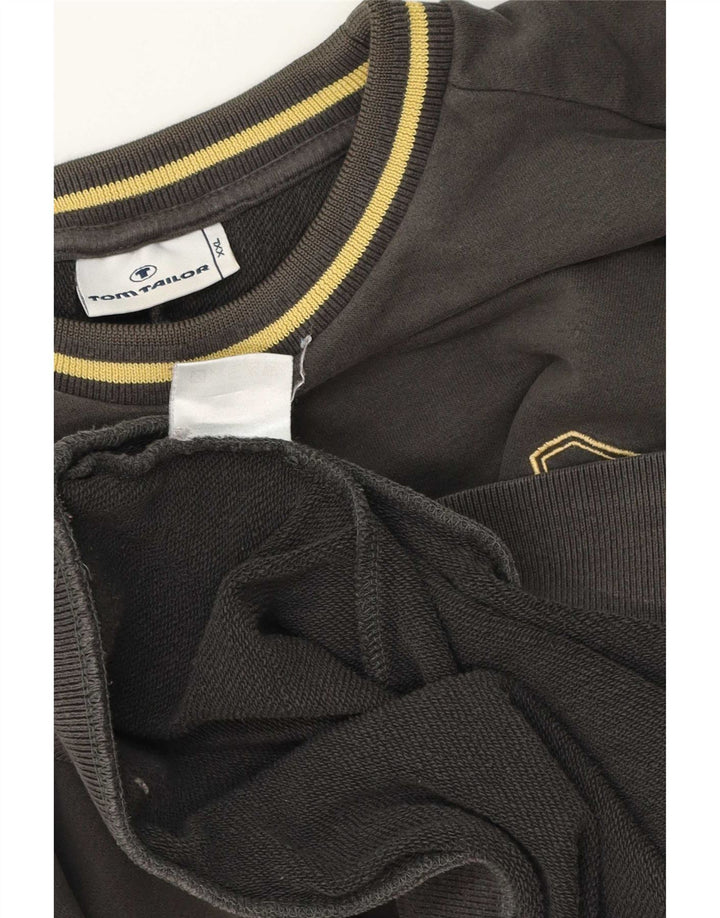 Hanorac grafic pentru bărbați Tom Tailor Jumper 2XL bumbac gri