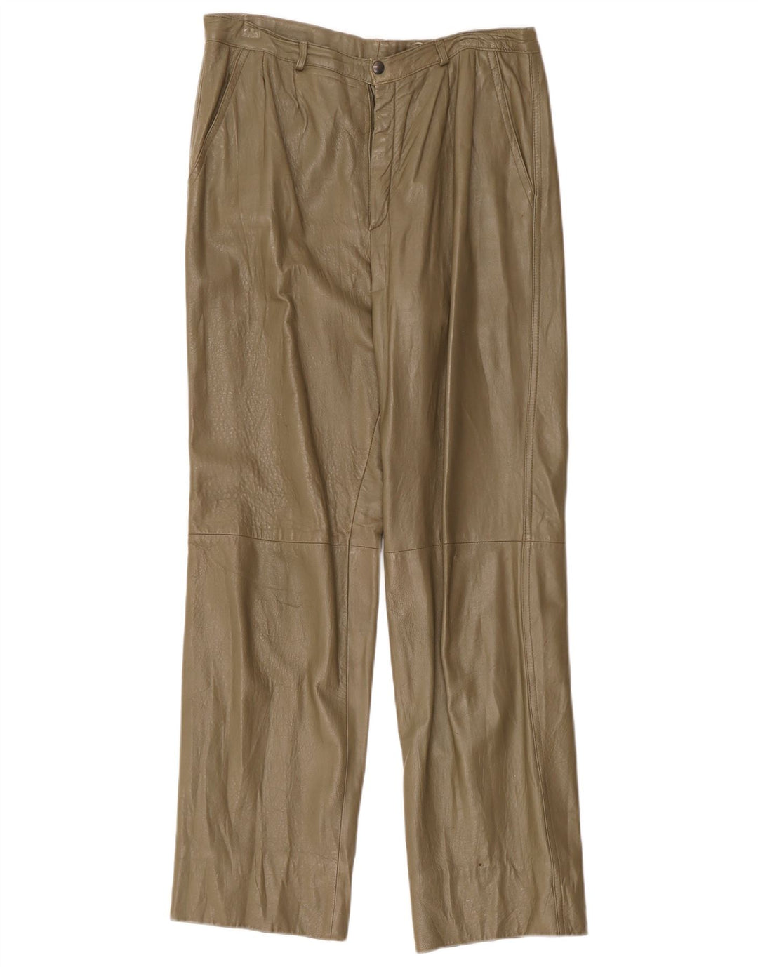 Pantaloni drepti din piele pentru femei Sperry W32 L29 kaki