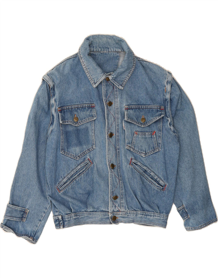 CASUCCI Womens Denim Jacket UK 16 Large Blue Vintage Casucci and Second-Hand Casucci from Messina Hembry 