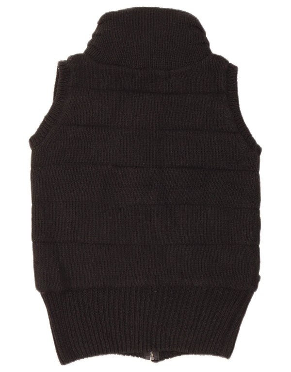 Gilet tricot pentru femei Zara UK 14 Medium Black Acrylic