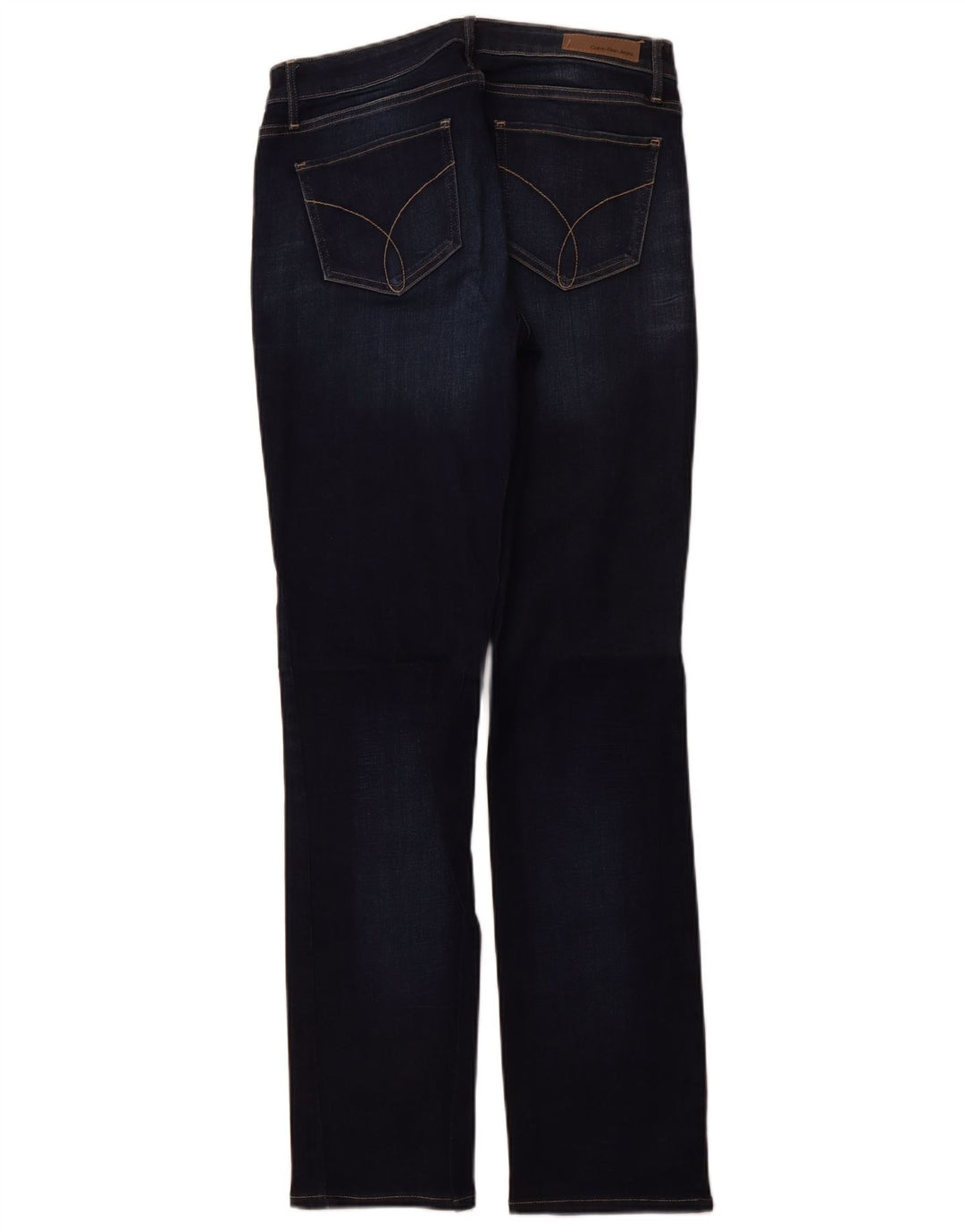 Blugi drepti pentru femei Calvin Klein W29 L32 Bumbac bleumarin