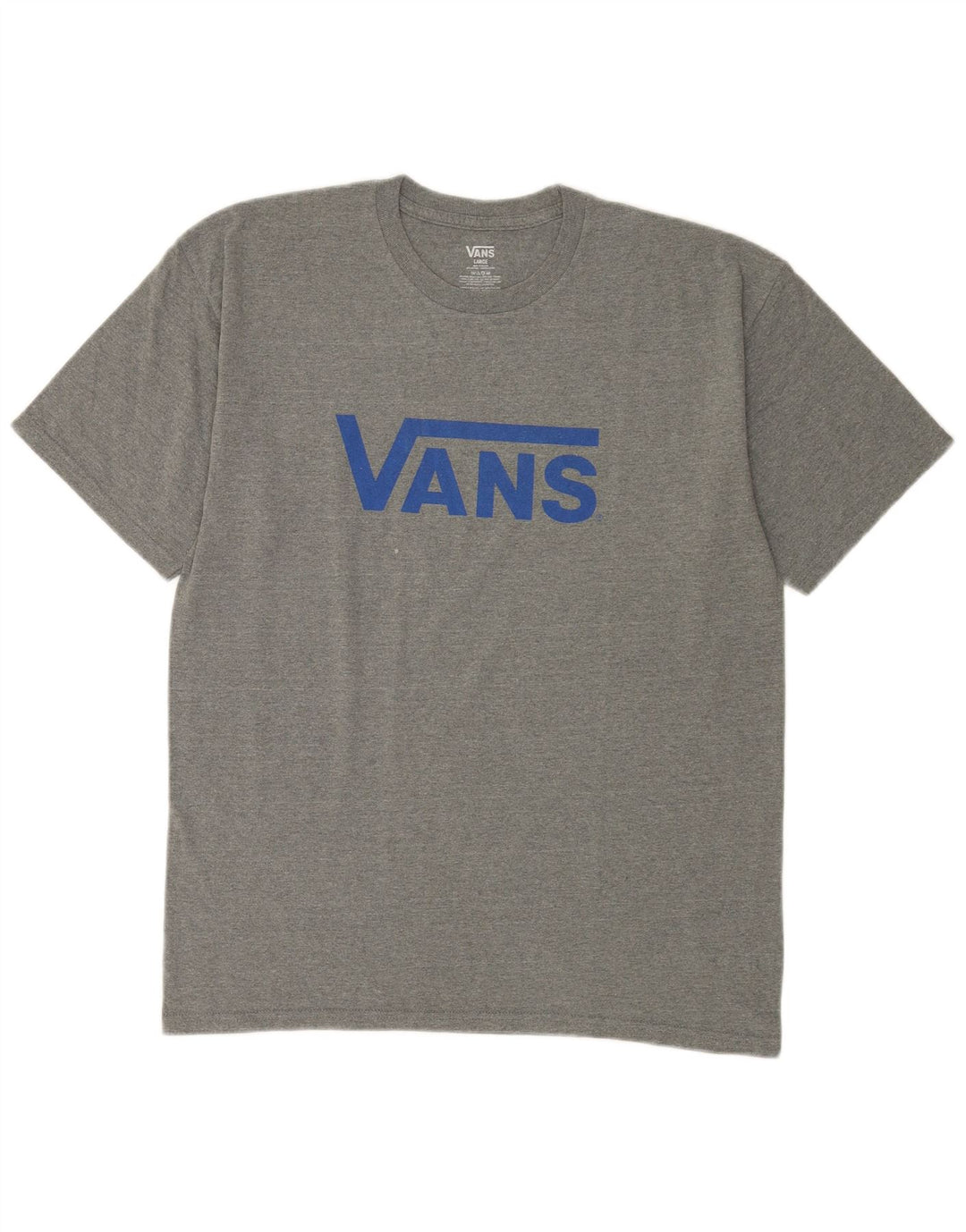Tricou grafic Vans pentru bărbați Top mare, gri, bumbac cu pete