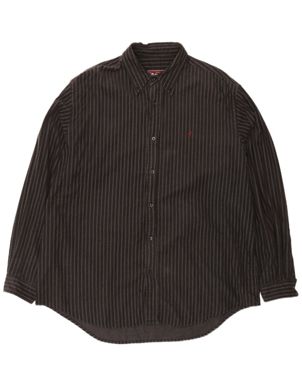 Cămașă pentru bărbați Marlboro Classics 2XL, bumbac cu dungi maro