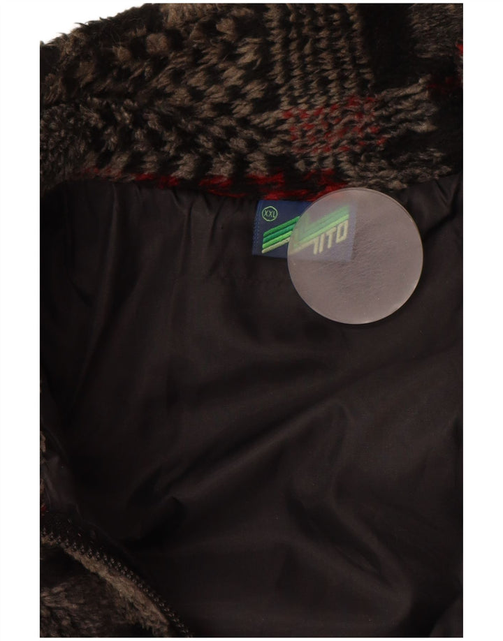 Jachetă din fleece pentru bărbați VINTAGE UK 44 2XL gri mozaic