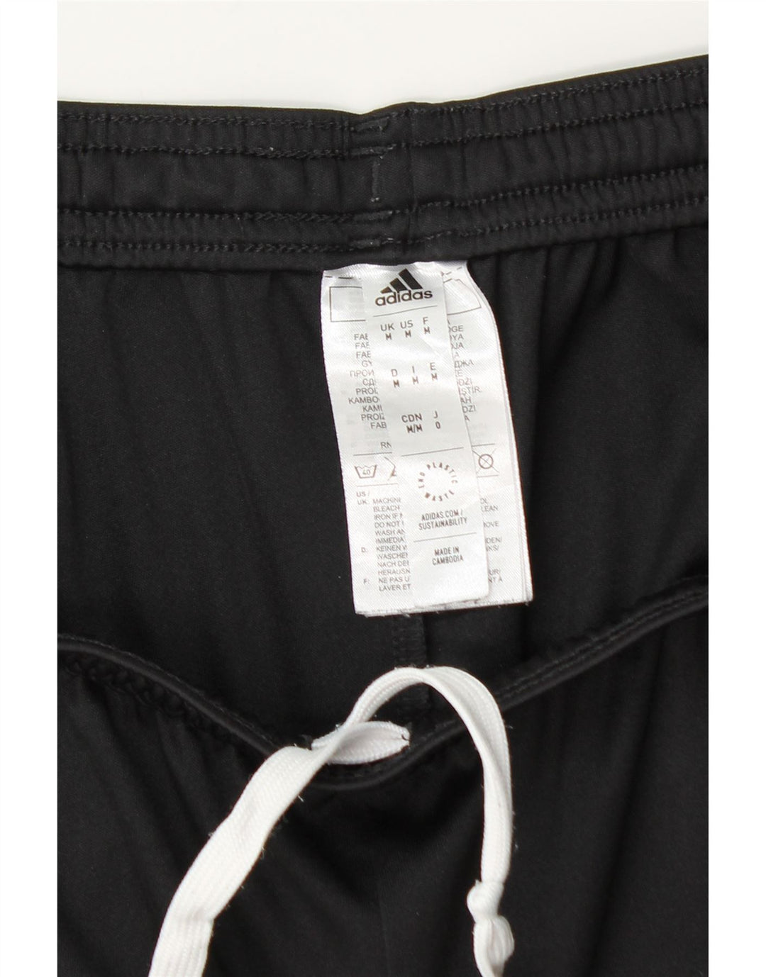 Pantaloni scurți sport ADIDAS pentru bărbați, poliester mediu negru