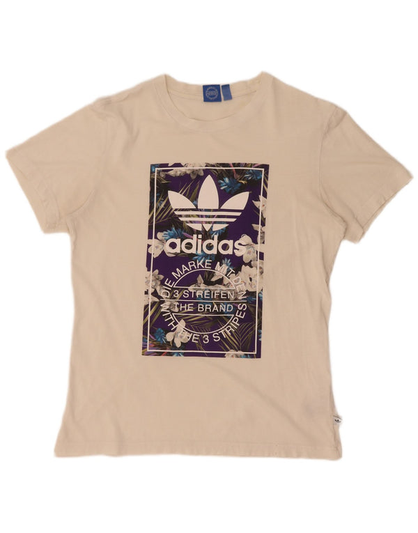 Tricou grafic Adidas pentru bărbați Top UK 14 Medium Off White Bumbac