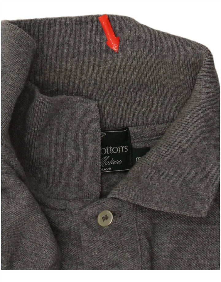 Tricou polo Henry Cottons pentru bărbați, bumbac gri mic
