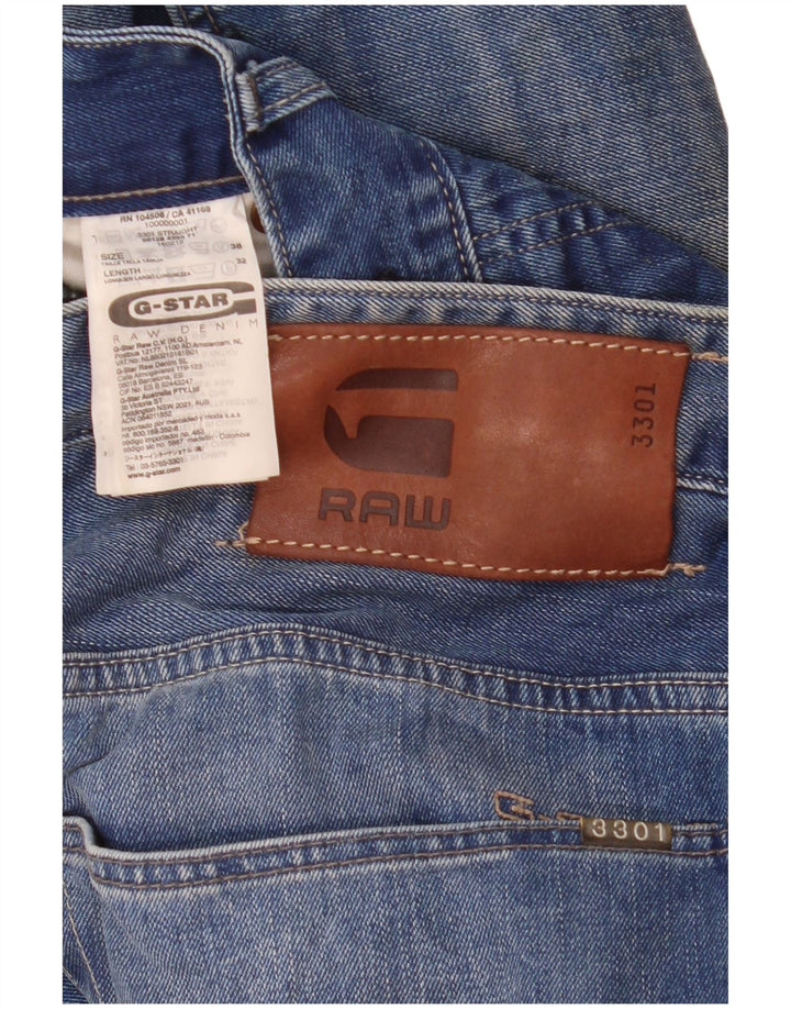 Blugi subțiri pentru bărbați G-Star W38 L32 Bumbac albastru
