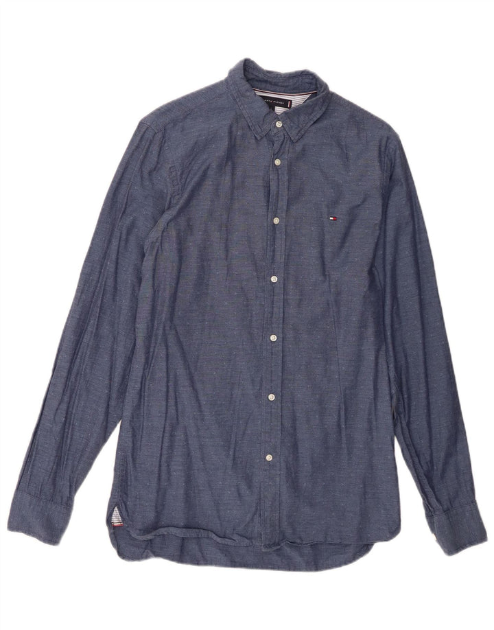 Cămașă Tommy Hilfiger pentru bărbați, mică, bleumarin, bumbac