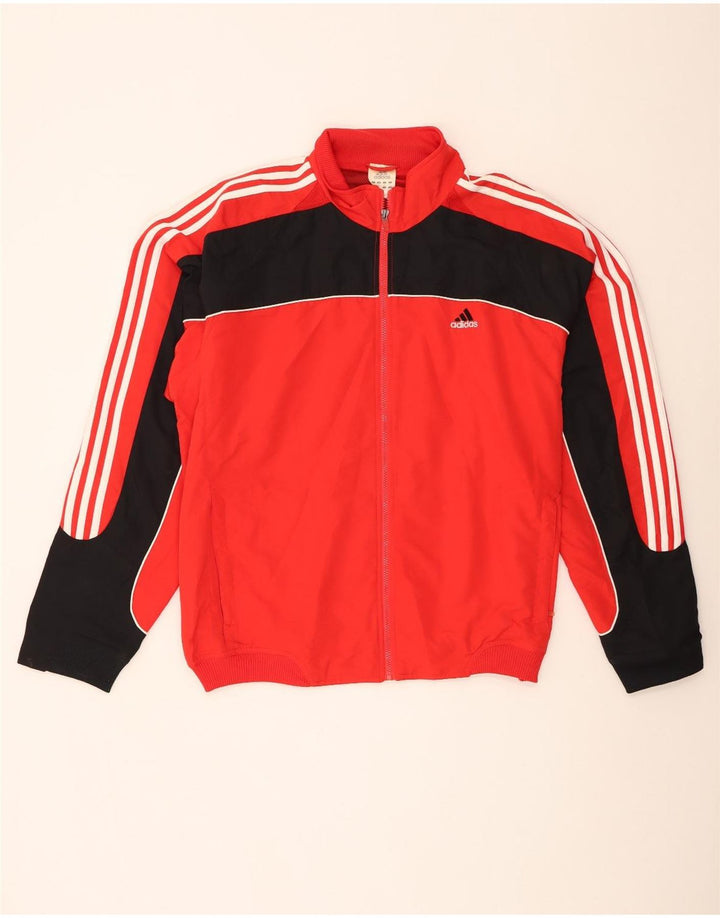 Jachetă de trening pentru bărbați Adidas UK 48/50 XL Poliester color bloc roșu