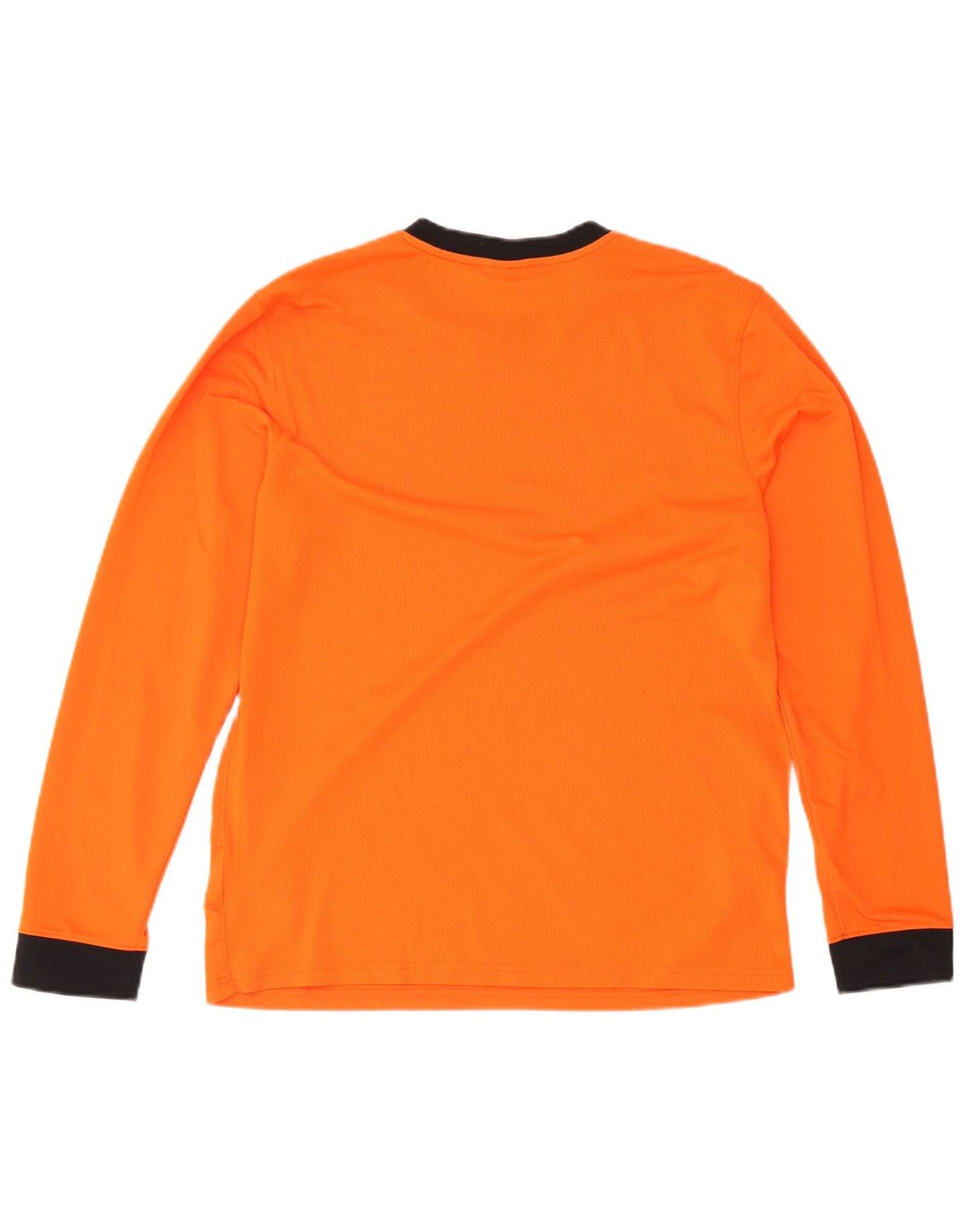 Nike pentru bărbați Dri Fit Top cu mânecă lungă, mare portocaliu, poliester color bloc