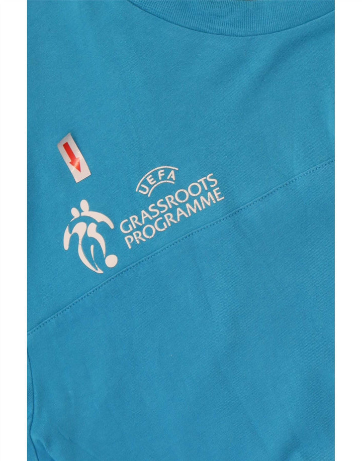 Tricou grafic Adidas pentru bărbați UEFA Grassroots Program Top Medium Blue