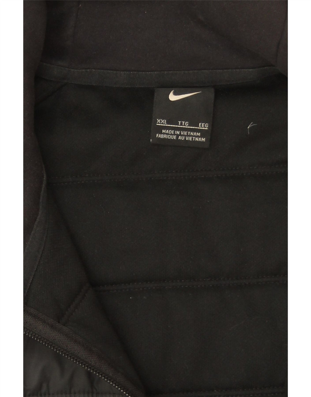 Jachetă căptușită cu glugă Nike pentru bărbați UK 44 2XL Poliester negru