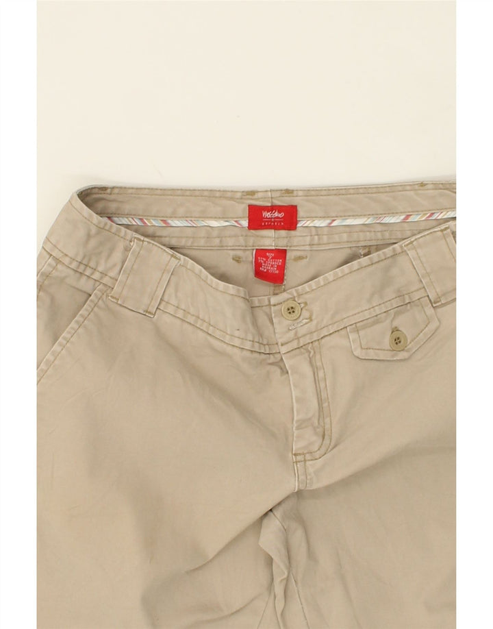 MOSSIMO Womens Bootcut Chino Trousers US 7 Medium W32 L31 Beige Cotton Vintage Mossimo and Second-Hand Mossimo from Messina Hembry 
