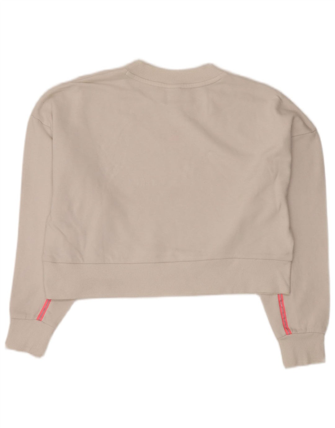 Pulover oversize PUMA Crop pentru femei UK 14 Bumbac alb mediu