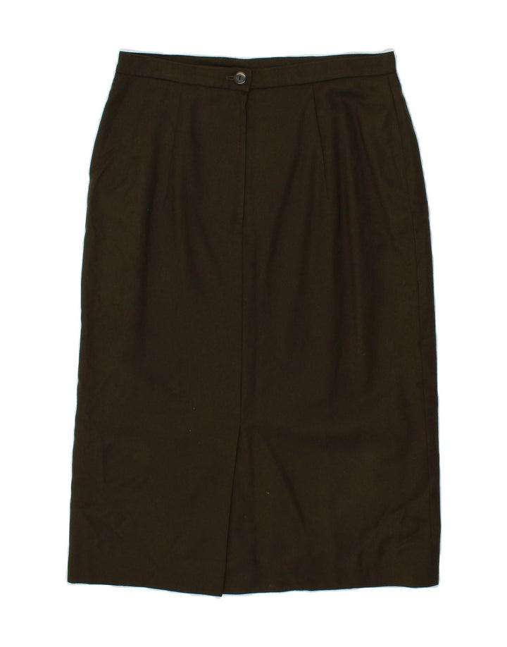 VINTAGE Womens Straight Skirt W30 Medium  Khaki Vintage Vintage and Second-Hand Vintage from Messina Hembry 