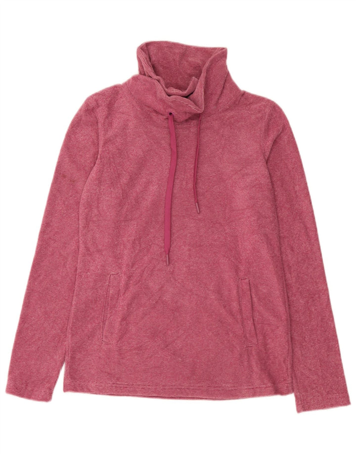 Pulover din lână pentru femei Mountain Warehouse UK 8, poliester cu dungi roz, mic