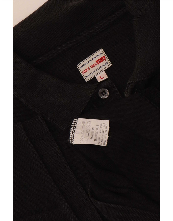 Tricou polo pentru bărbați Levi's, mare, negru, bumbac