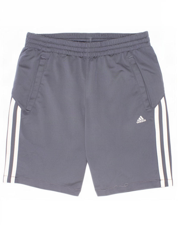 Pantaloni scurți sport pentru băieți Adidas 11-12 ani poliester gri