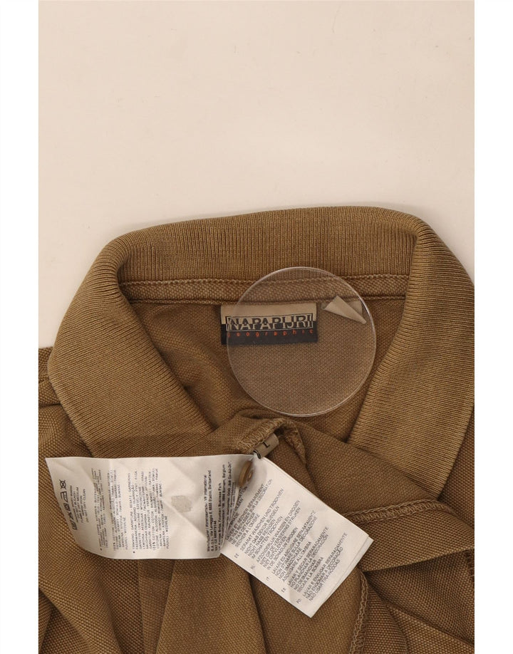 Tricou polo Napapijri pentru bărbați, maro mare