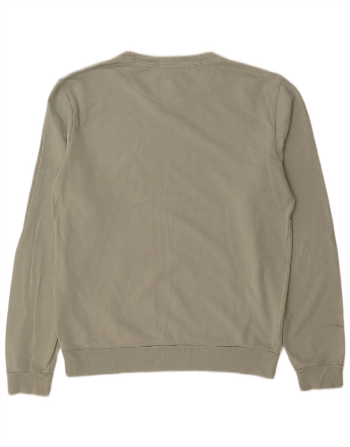 JACK WILLS Hanorac grafic pentru bărbați Pulover mic, verde, bumbac