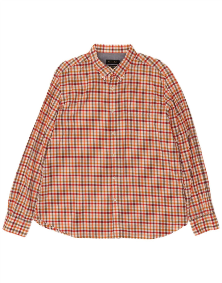 Cămașă Massimo Dutti pentru bărbați 2XL, galben check