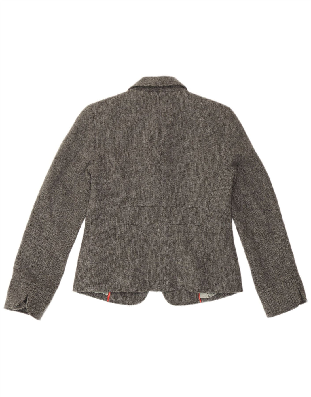 Jachetă blazer pentru femei J. Crew, 1 buton, 4 lână gri în spinare de pește