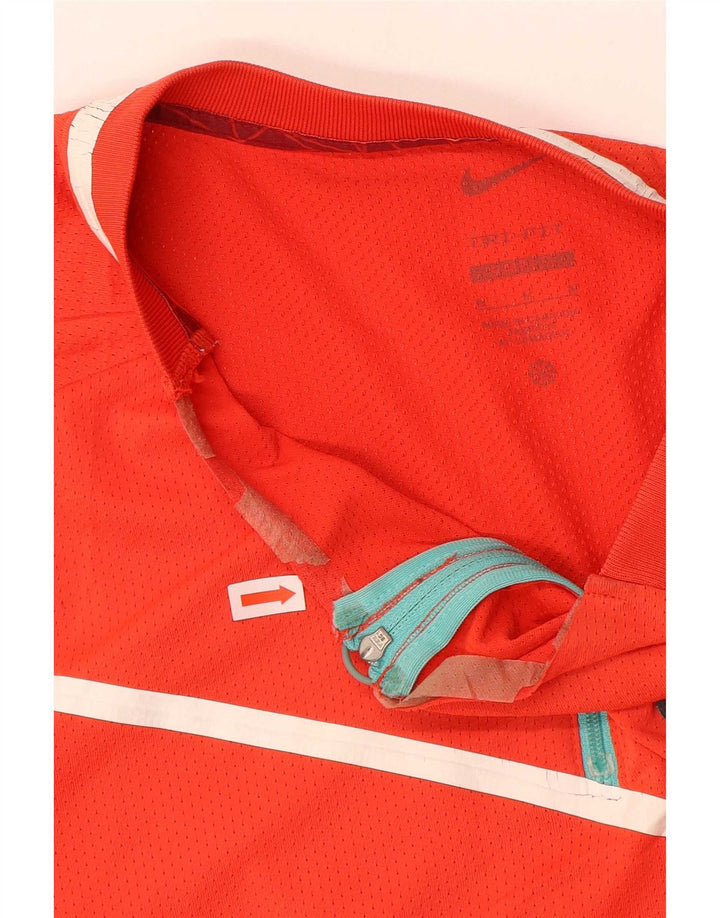 Tricou grafic Nike cu mânecă scurtă pentru bărbați Top poliester roșu mediu