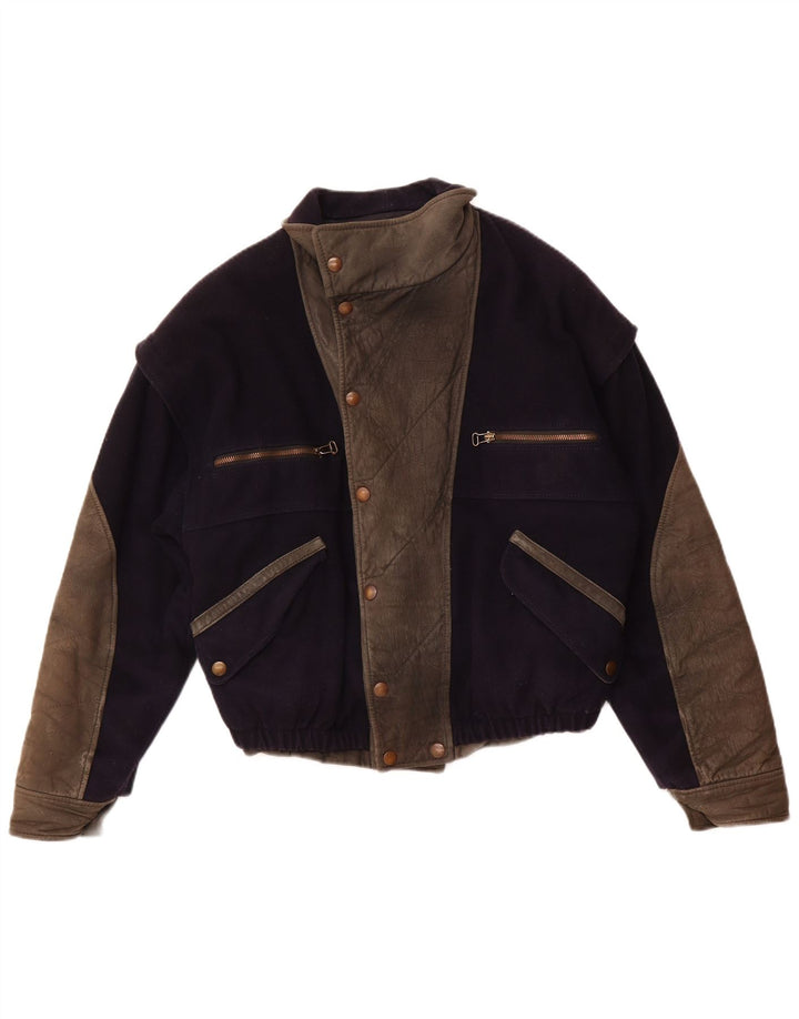 VITTORIO FORTI Jachetă Bomber pentru femei IT 46 Mare Bleumarin Viscoză