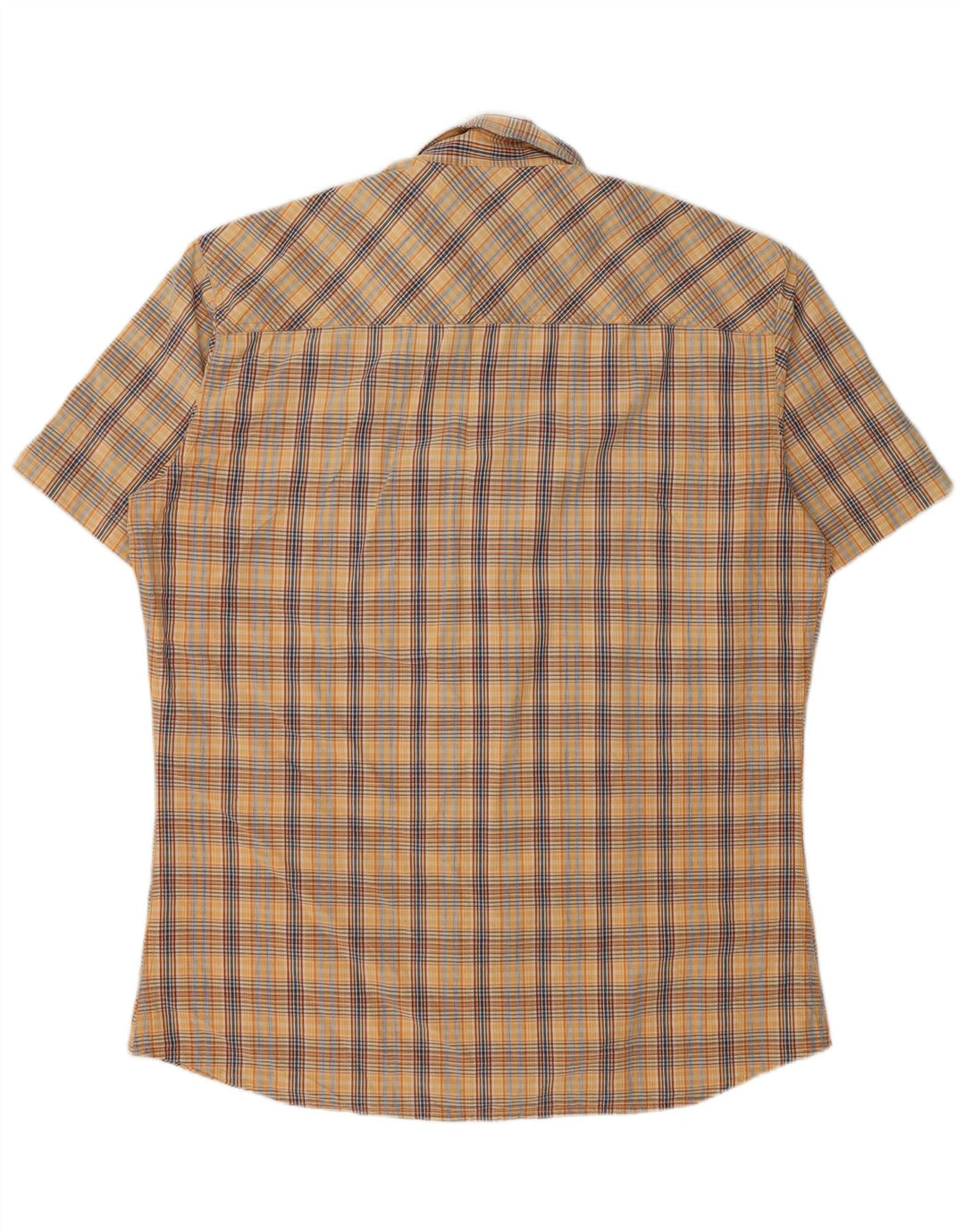 Cămașă cu mânecă scurtă pentru bărbați Marlboro Classics 2XL, bej, carouri