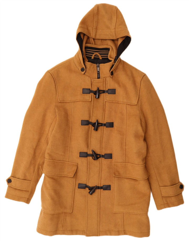 Palton cu glugă pentru bărbați Zara UK 40 Poliester maro mare