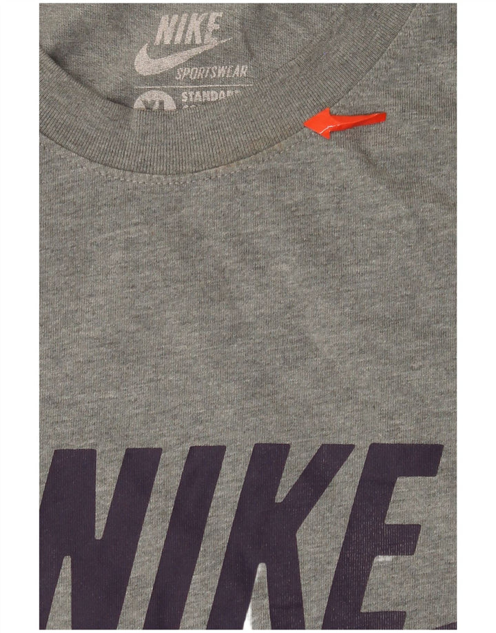 Tricou grafic pentru bărbați Nike Top XL bumbac cu pete gri