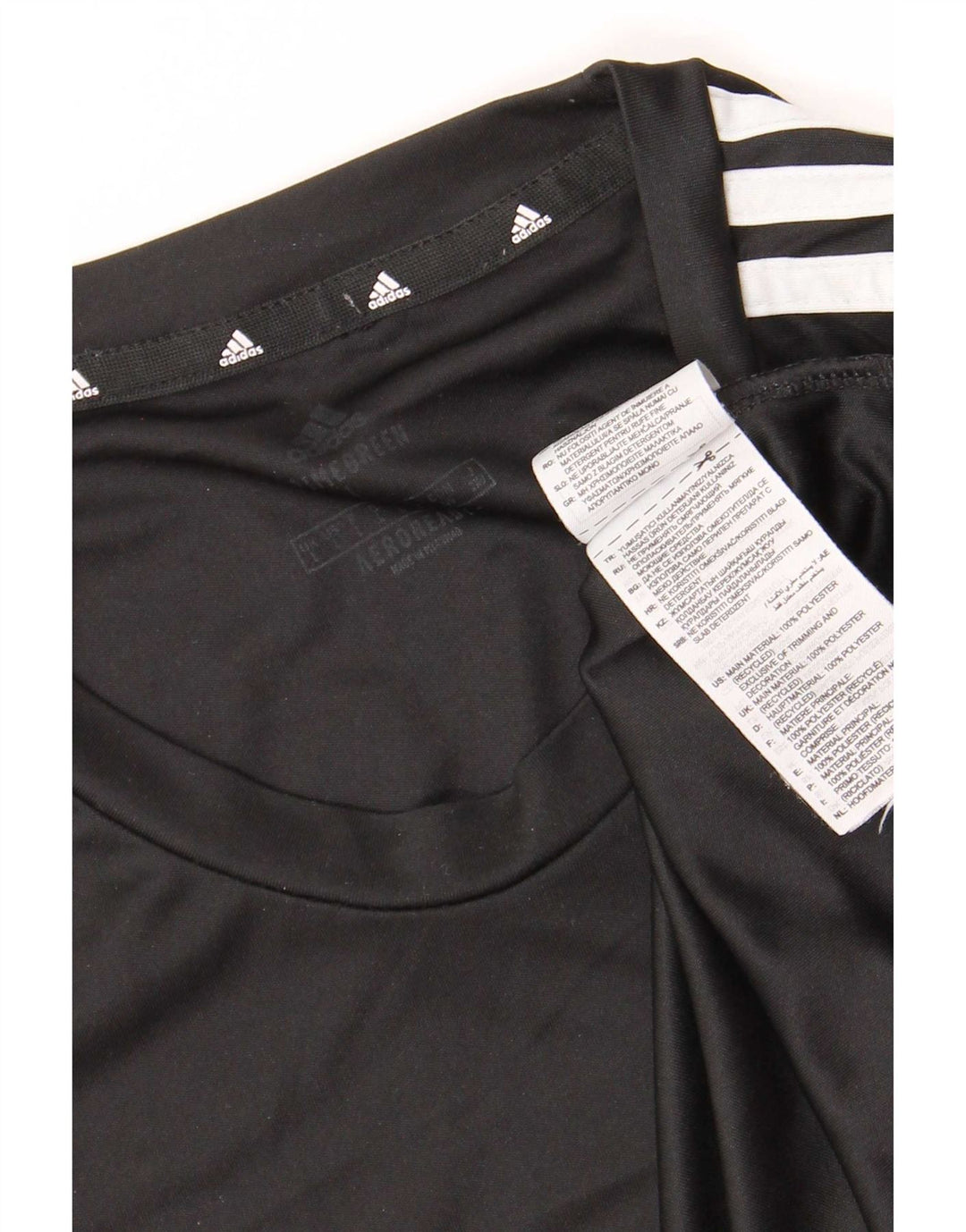 Tricou pentru bărbați Adidas Top mare, negru, poliester sport