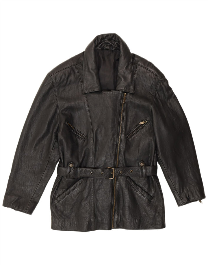 Geacă de piele MADDOX pentru femei IT 42 Medium Black Leather