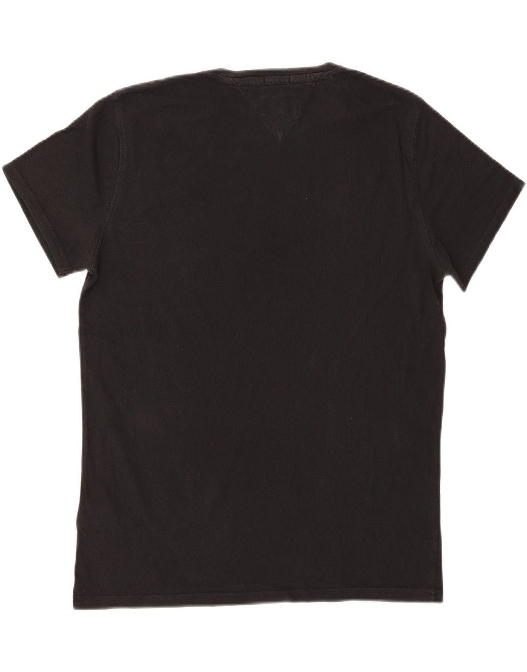 Tricou Tommy Hilfiger pentru bărbați, cu croiala normală, top mediu din bumbac negru