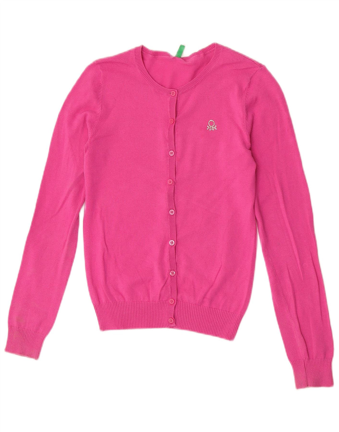 Pulover cardigan pentru femei Benetton UK 8 Small Pink